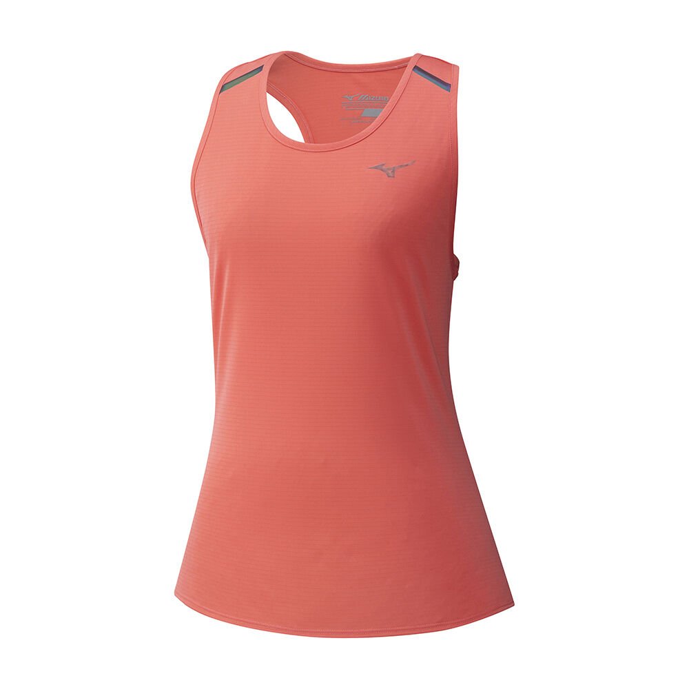 Camiseta De Tirantes Mizuno Solarcut Mujer Coral España QSRV-94803